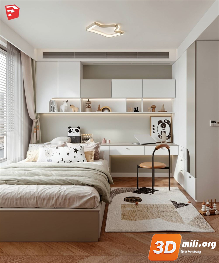 Children Room Scenes  Skp FIles 